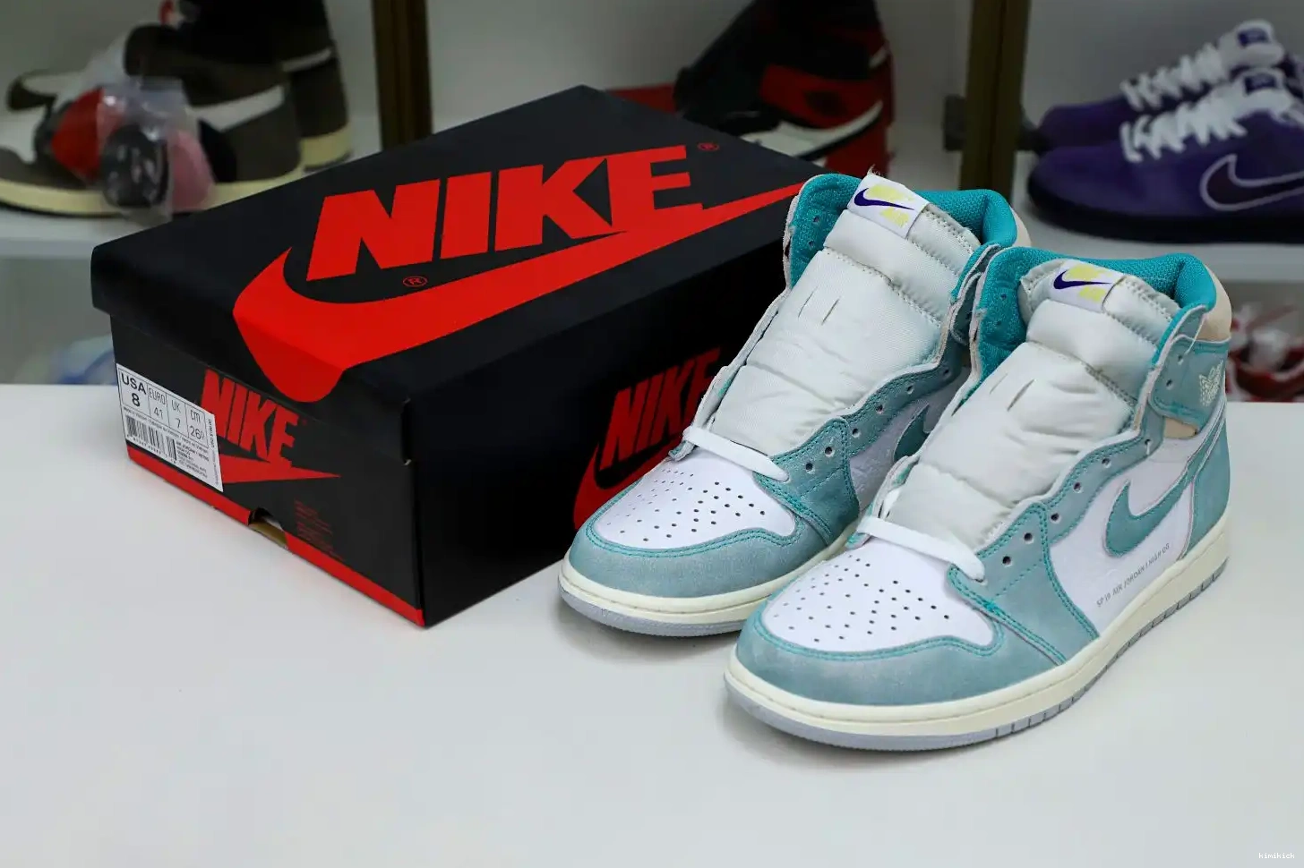 AIR Kimikick GREEN' JORDAN OG RETRO 'TURBO HIGH 1 0618